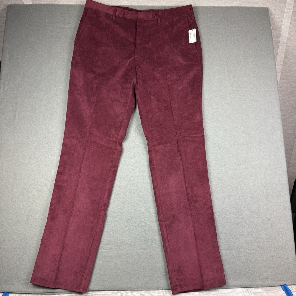 Peter Millar Corduroy Pants 38x36 Fire Red‎ Preppy Fancy NWT